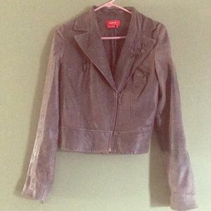 Soft brown suede jacket